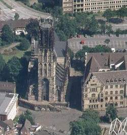 Salvatorkirche and Rathaus, Burgplatz, Duisburg